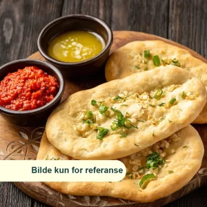 Klassisk Hvitløk Naan (G,M,E)